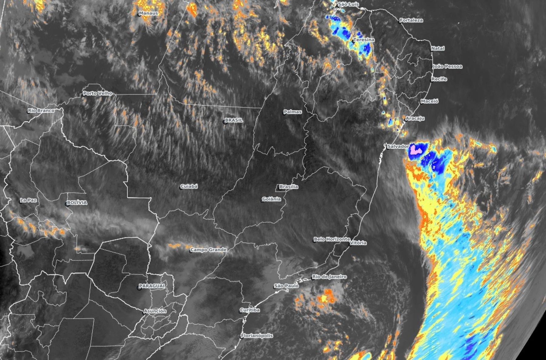 Semarh emite Aviso Meteorológico para ocorrência de chuvas durante todo fim de semana em Alagoas
